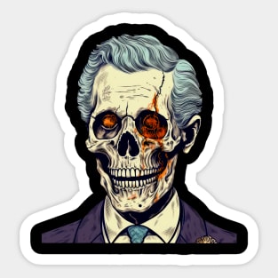 Undead Chuck design 3 Sticker